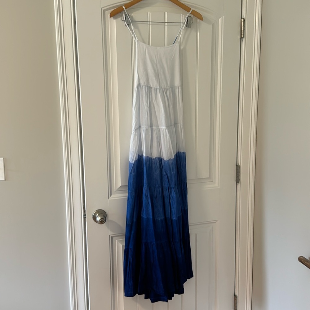 Blue Ombré Maxi Dress